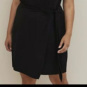 Torrid Wrap Black Mini Skirt